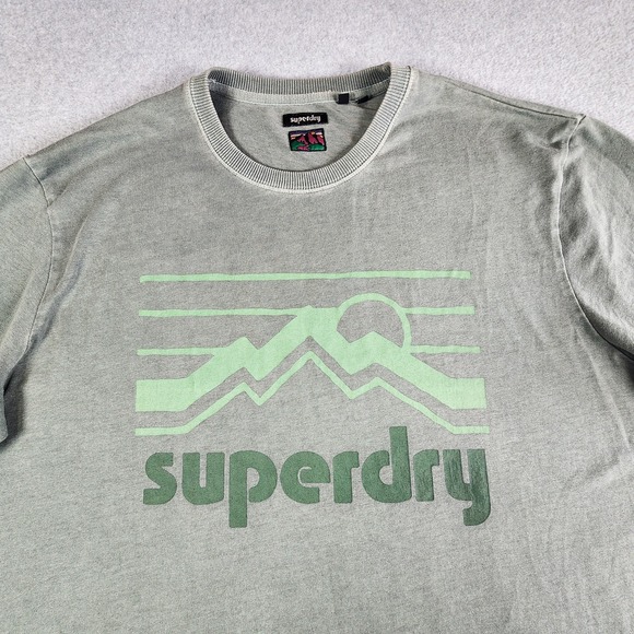 Superdry Other - Vintage Superdry‎ 90's Terrain T-Shirt Mens 2XL Green Original Graphics Shirt